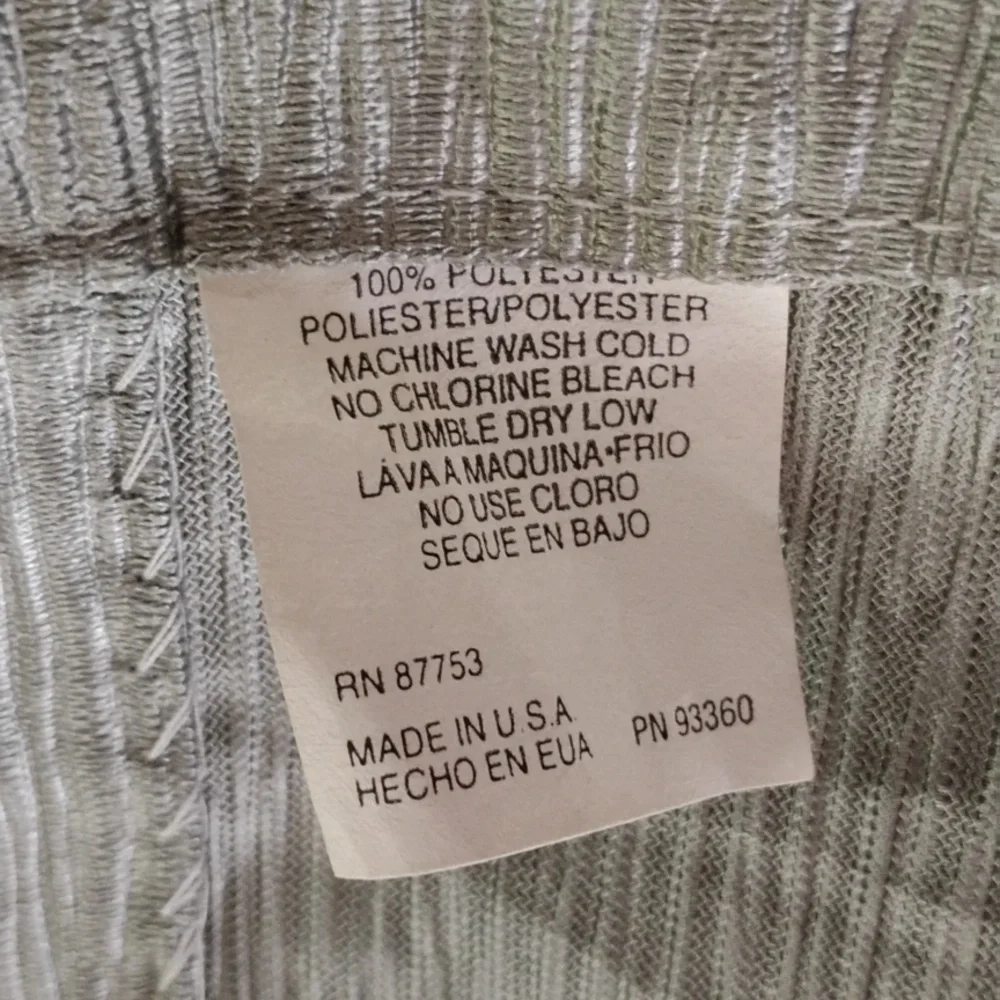 MOSS GREEN CREPE CURTAIN PANEL Made In USA  🇺🇸 EPLC
